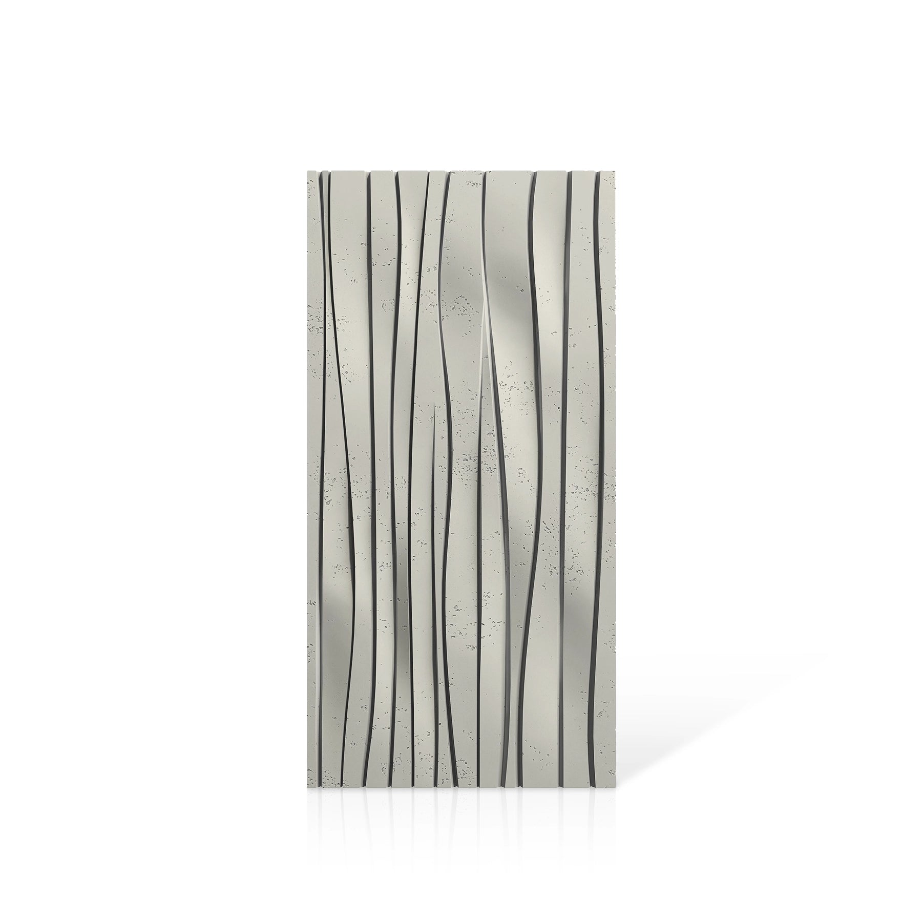 3D Concrete Wall Panels WAVES colour swatch on white background DecorMania.eu